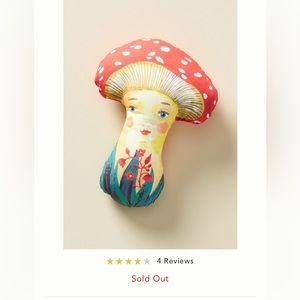 Anthropologie Mushroom Pillow